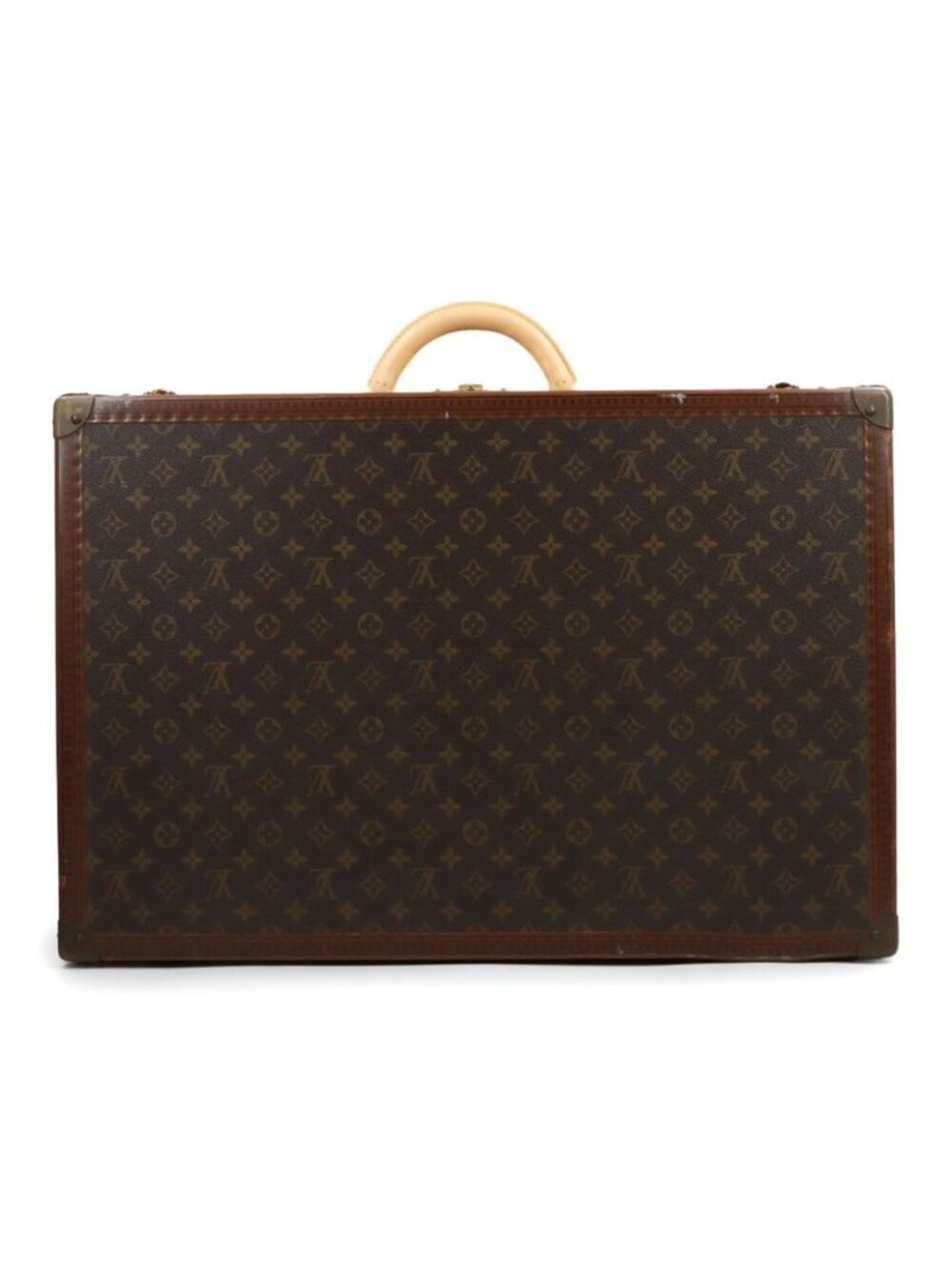 Louis Vuitton Monogram Alzer 65 Trunk Case Bag Brown - Picture 2 of 10